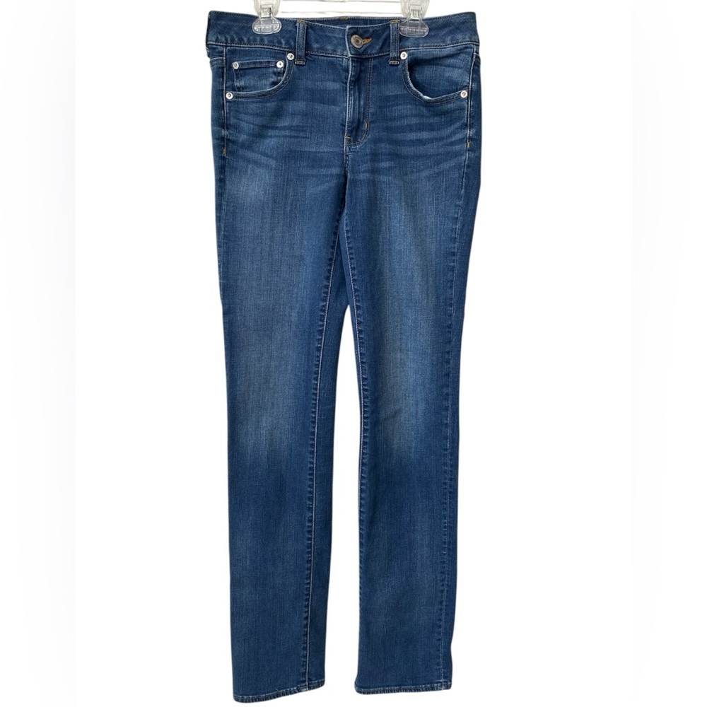 American Eagle Outfitters Women’s Straight Leg Jeans — Blue Denim